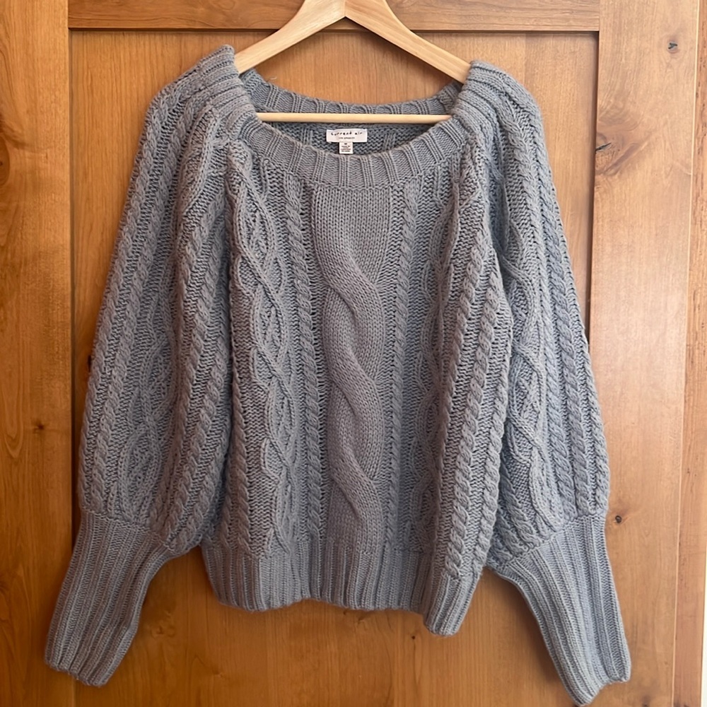 Cable knit sweater
